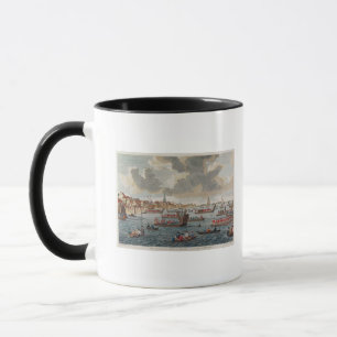 Caneca Vista de Gravesend com tropas
