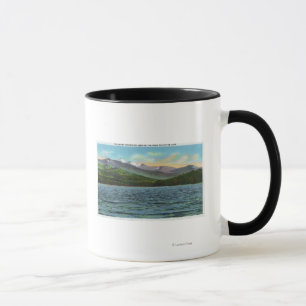Caneca Vista de Mts nevado da estrada do lago Tupper