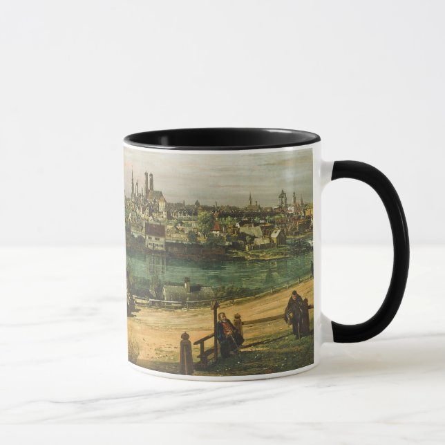 Caneca Vista de Munich, C. 1761 (óleo em canvas) (Direita)