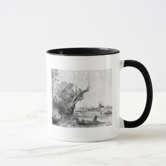 Caneca Vista de Omval, perto de Amsterdão, 1645 (Direita)