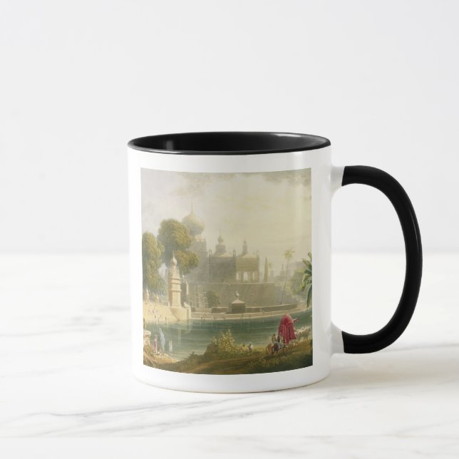 Caneca Vista de Sassoor no Deccan, do volume II de ' (Direita)