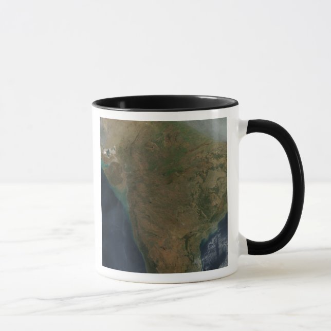 Caneca Vista de satélite da Índia Central (Direita)