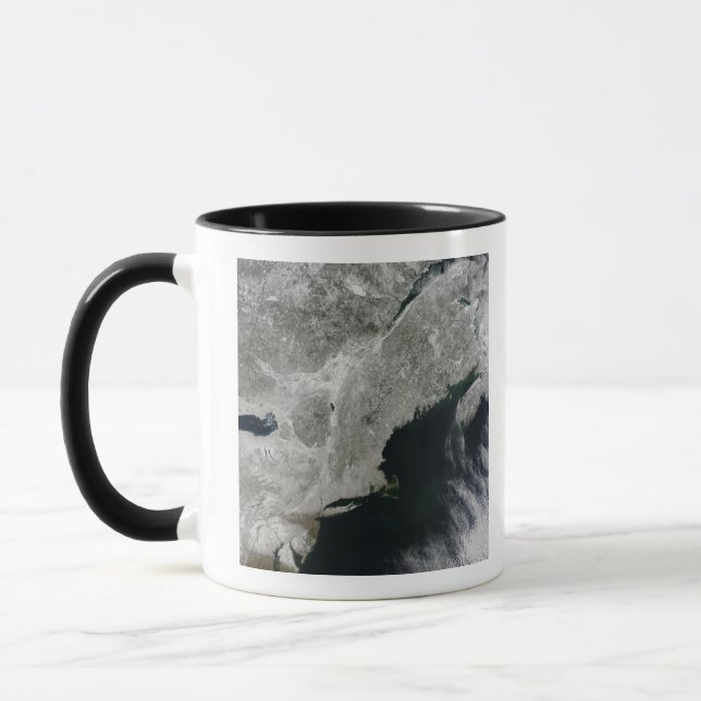 Caneca Vista de satélite da neve (Esquerda)