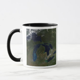 Caneca Vista de satélite dos Lagos Excelentes