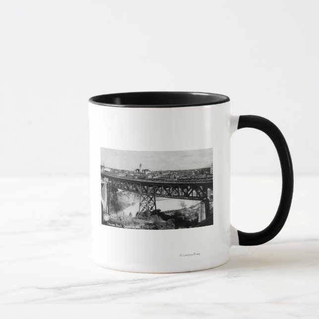 Caneca Vista de Spokane Falls e Bridge (Direita)