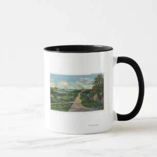 Caneca Vista de uma pista velha de Cape Cod