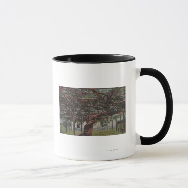 Caneca Vista de uma Vinha de Uva Gigante (Direita)