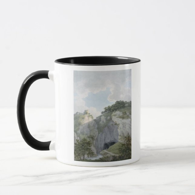Caneca Vista do castelo e da caverna em Castelton (Esquerda)