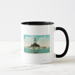 Caneca Vista do duodécimo farol da ucha da rua