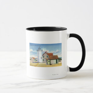 Caneca Vista do farol do ponto da raça