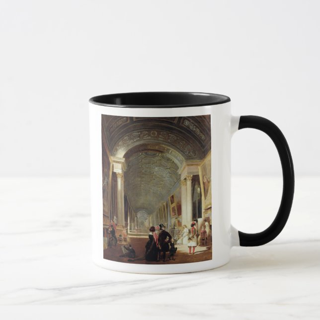 Caneca Vista do Galerie grandioso do Louvre, 1841 (Direita)