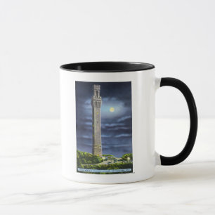 Caneca Vista do memorial do peregrino na noite
