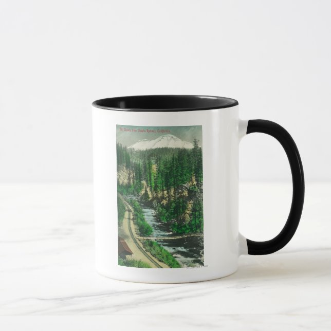 Caneca Vista do Monte Shasta do Shasta Retreat (Direita)