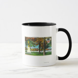 Caneca Vista do monumento francês, soldados dentro