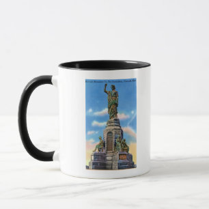 Caneca Vista do monumento nacional às ascendências dos