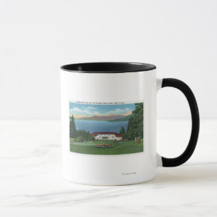 Caneca Vista do norte do lago de Ft William Henry