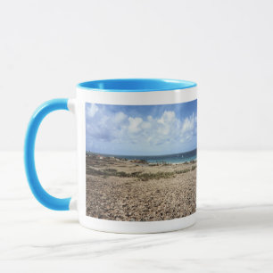 Caneca Vista do Oceano Rochoso de Aruba