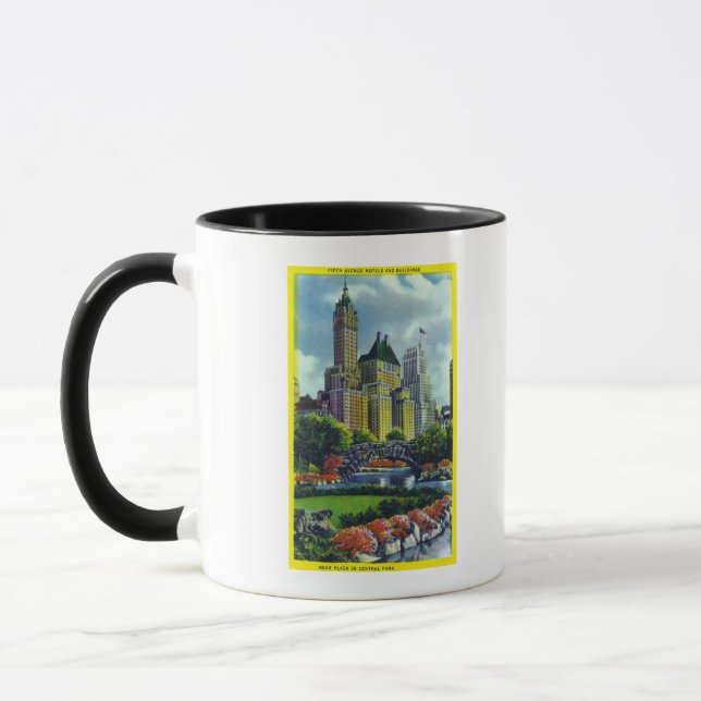 Caneca Vista do Parque Central da NYC de Hotéis 5 Ave (Esquerda)