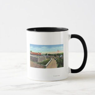 Caneca Vista do porto de Sally e do Demilune ocidental