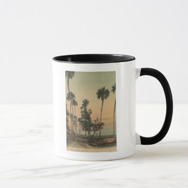 Caneca Vista do rio Índio com Palmeiras (Direita)