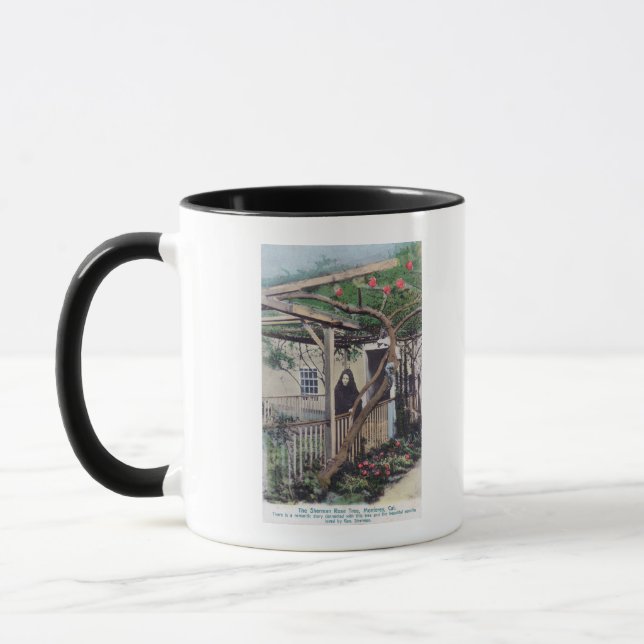 Caneca Vista do Sherman Rosa TreeMonterey, CA (Esquerda)