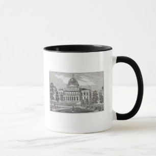 Caneca Vista do sul da casa do estado em Boston