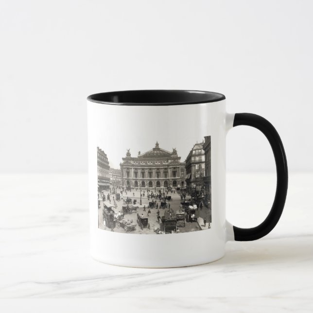 Caneca Vista do teatro da ópera de Paris, 1890-99 (Direita)