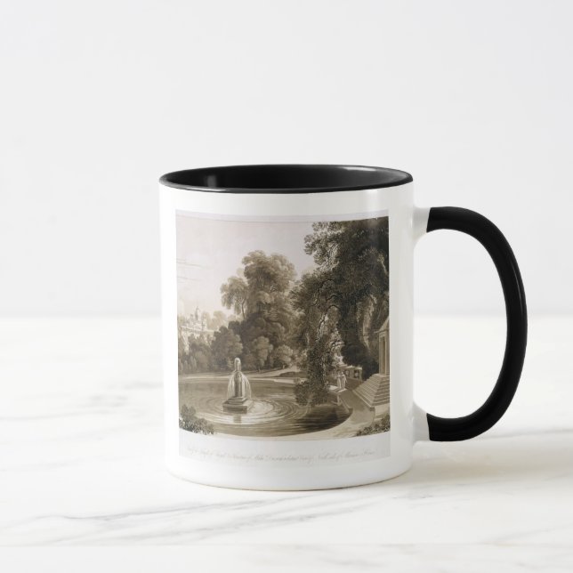 Caneca Vista do templo de Suryah e da fonte de M (Direita)