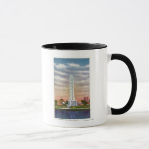 Caneca Vista do termômetro gigante de Texaco