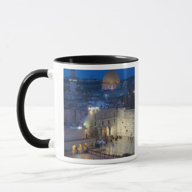 Caneca Vista do Western Wall Plaza, tarde da noite (Esquerda)