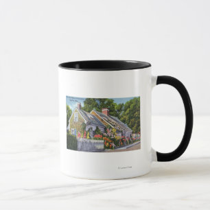 Caneca Vista exterior da casa a mais velha na cidade