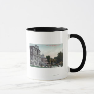 Caneca Vista exterior da casa de tribunal de comarca do