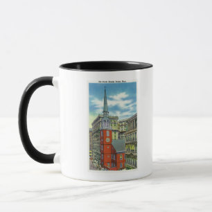 Caneca Vista exterior da igreja sul velha