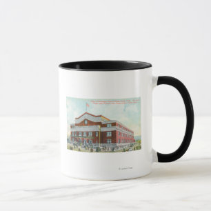 Caneca Vista exterior do depósito da estrada de ferro de