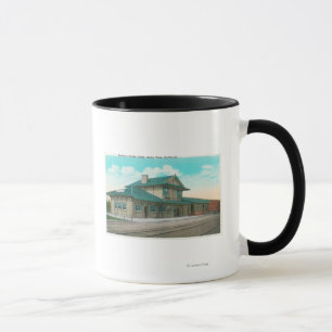 Caneca Vista exterior do depósito pacífico do sul 3