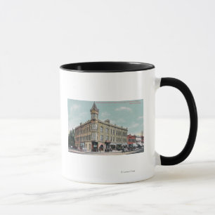 Caneca Vista exterior do hotel grande de Geiser