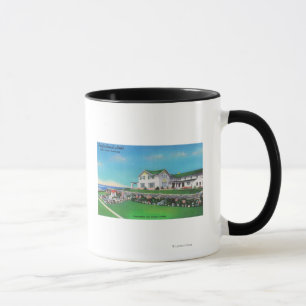 Caneca Vista exterior do hotel pacífico da praia