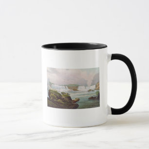 Caneca Vista geral de Niagara Falls do lado canadense