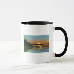 Caneca Vista Maine-Sunset na Montanha Balda