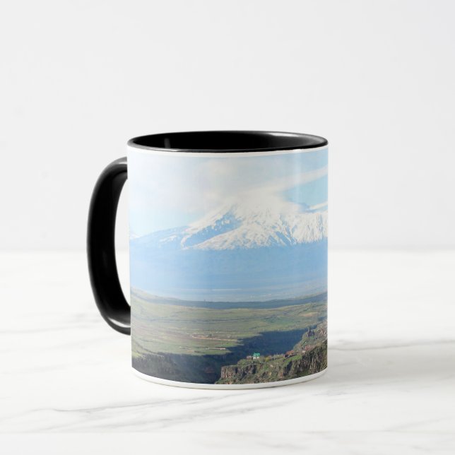 Caneca Vista na montanha Ararat do lado armênio (Frente Esquerda)