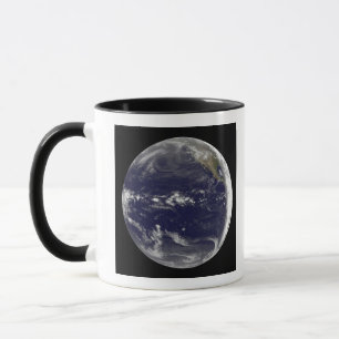 Caneca Vista satélite da terra