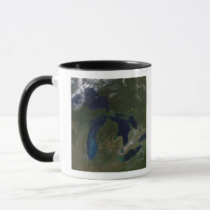 Caneca Vista satélite dos grandes lagos