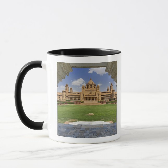 Caneca Vista traseira do hotel Umaid Bhawan Palace, Jodjp (Esquerda)