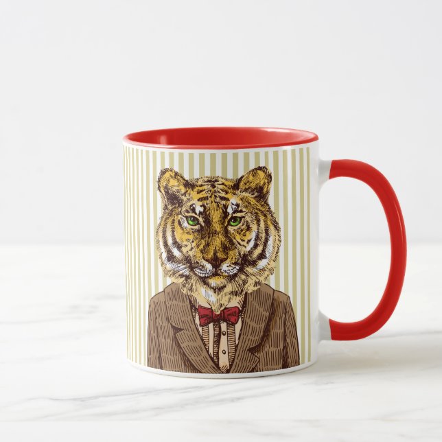 Caneca Visto Tigre À Noite (Direita)