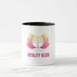 Caneca "Vitality Bliss Health & Wellness Logo Mug