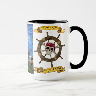 CANECA VIVA COMO UM CAPITÃO PARTIDO COMO UM PIRATA