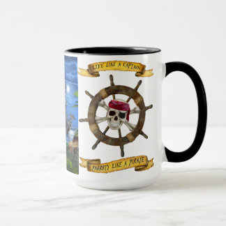 CANECA VIVA COMO UM CAPITÃO PARTIDO COMO UM PIRATA