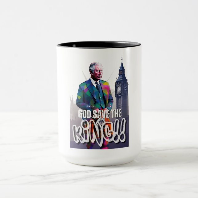 Caneca Viva o Rei - Coronação maio 06 AI Gerado (Centro)