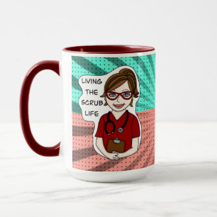 Caneca Vivendo a vida escrupulosa   Humor profissional m