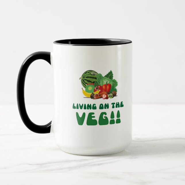 Caneca Vivendo no Veg! (Esquerda)